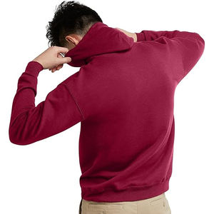เสื้อฮู้ดผ้าฟลีซโอเวอร์ไซส์สำหรับผู้ชายเสื้อผ้าแนวสตรีทผ้าคอตตอนให้ความอบอุ่นสำหรับฤดูหนาวพร้อมโลโก้ออกแบบได้ตามต้องการ - Product Image 1