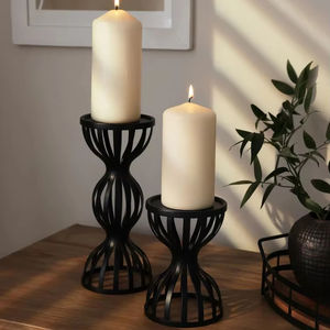 Vente chaude taille et forme personnalisées bougeoirs en métal lanternes et bocaux pour la décoration intérieure salon et mariage - Product Image 1