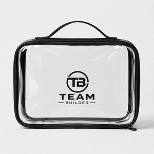 Sac de toilette transparent personnalisé |   Sac de toilette transparent pour voyage |   Organisateur de maquillage imperméable à fermeture éclair pour salle de bain, durable et suspendable - Product Image 1