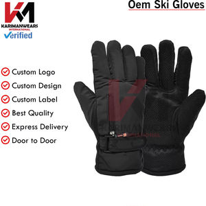 Gants en cuir à 5 doigts, laine de qualité supérieure, isolés, pour le ski alpin, gants d'hiver pour hommes et femmes, durables, chauds, résistants à l'eau, par temps froid - Product Image 5