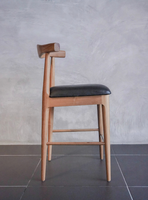 Tabouret de bar en teck pour restaurant, hôtel, villa, resort, café, mobilier commercial pour l'hôtellerie