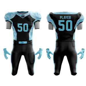 Breathable Mesh Sportswear Outdoor Practice Training Team Jersey Pant Sets Custom Logo Sublimated American Football Uniform - Product Image 5