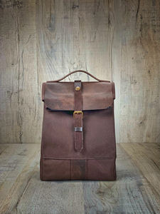 Sac à lunch en toile durable écologique avec sangle en cuir et fermeture à glissière cadeau pour femmes et Men-LCLB-0008B - Product Image 5