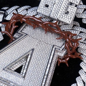 Colección de Joyería Fina con Iniciales de Moda, Elaborada en Plata de Ley 925 con Diamante Cultivado en Laboratorio, Nuevo Colgante Personalizable - Product Image 4