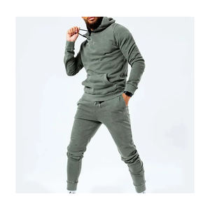 ชุดวอร์มผ้าไนลอนสองชิ้นสำหรับผู้ชายชุดวอร์มผ้าไนลอนแบบมีซิปด้านหลังมีกระเป๋ามีซิปกางเกงกันลมขนาดใหญ่ออกแบบได้ตามต้องการ - Product Image 6