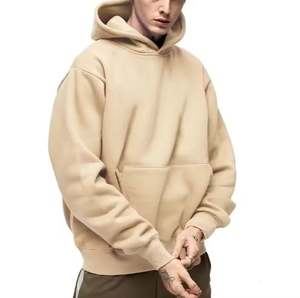 Sweat à capuche surdimensionné de luxe personnalisé pour hommes sweat à capuche épais de 400gsm 100% coton sweat-shirt à capuche en éponge française avec logo personnalisé - Product Image 4