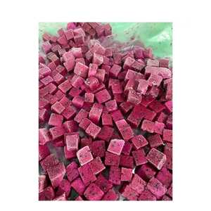 Cubos de Pitaya (Fruta del Dragón) Congelados IQF Naturales y Dulces, Origen Vietnam, a Granel o Envasados al Vacío, Color Rojo - Product Image 1