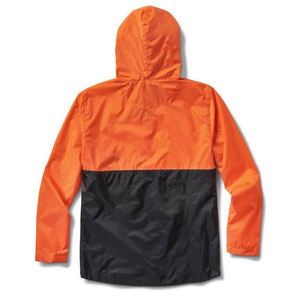 Veste coupe-vent à capuche avec demi-zip et blocs de couleur personnalisés par sublimation - Product Image 2