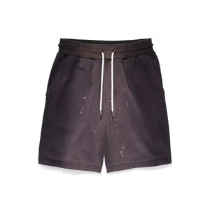 Pantalones cortos de tela de algodón Vintage para hombre, pantalones cortos de lavado ácido transpirables para temporada de verano para hombre - Product Image 2