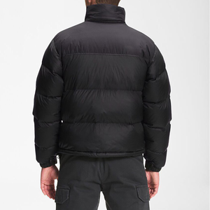 Veste en duvet coupe-vent décontractée pour hommes, vente en gros de blouson bombardier à motif tissé de couleur unie chaud et épais d'hiver personnalisé, 20 - Product Image 3