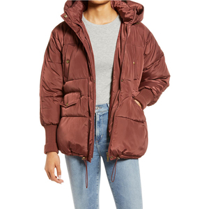 Doudoune chaude à fermeture éclair pour femme, gilet sans manches, marron, hiver, vente en gros - Product Image 2