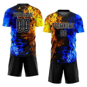 Kits de ropa de fútbol de Francia al por mayor, conjunto de uniforme de fútbol unisex de alta calidad, sublimada camiseta de fútbol, uniforme de poliéster 100% - Product Image 4