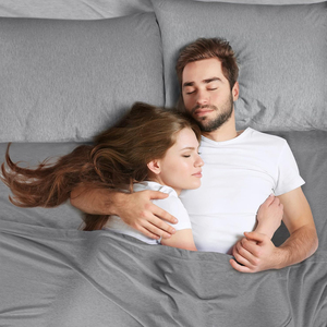 Jersey ชุดผ้าปูผ้าฝ้ายถักลายทาง, ชุดเครื่องนอนปลอกหมอนผ้าฝ้ายถักนุ่มพิเศษ - Product Image 2