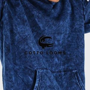 Sweats à capuche pour hommes avec logo personnalisé délavé à l'acide surdimensionné 100% coton tendance streetwear respirant fabriqué en usine - Product Image 2