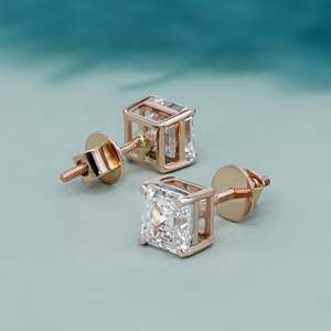 Boucles d'oreilles en diamant de laboratoire pour femmes - Certifiées IGI, 4 griffes, élégantes, pour mariages et usage quotidien - Product Image 2