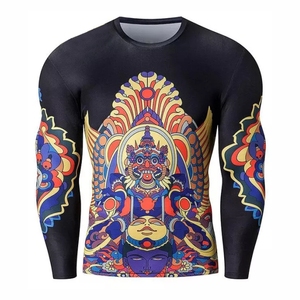 BJJ Jiu Jitsu MMA Shirt Short Set Rash Guard para hombres Bjj Boxing Jerseys Rash Guard MMA Shorts Boxing Sport Clothing - Product Image 1