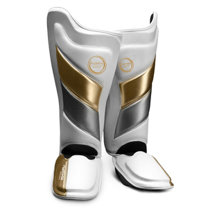 Espinilleras de cuero con logotipo personalizado para boxeo, Muay Thai, empeine, Protector de piernas, artes marciales, Kickboxing, Taekwondo, espinilleras de cuero PU MMA - Product Image 1