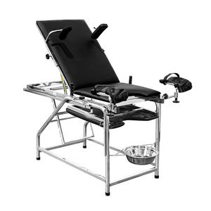 MC-C03 медицинский портативный ручной стул из нержавеющей стали для гинекологического осмотра стол Акушерская кровать - Product Image 1