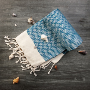 Fabricant Serviette de plage de bain estimée à prix d'usine 100% coton recyclé technique de tissage moyen pour usage domestique - Product Image 3