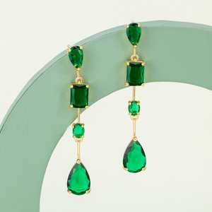 Vintage Gold Plated Drop Earrings for Religious & Bohemian Occasions - Product Image 1