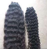Rambut India Alami Kualitas Remy, Lembut, Panjang, Bebas Kimia, Jahitan Mesin Ganda, Tebal, Bervolume, Siap Di-Perm, Semua Tersedia