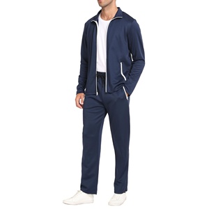 Traje de jogging para hombre, de talla grande Sudadera con capucha, deportes, gimnasio, correr, cremallera completa, Sudadera con capucha, chándal de dos piezas - Product Image 6