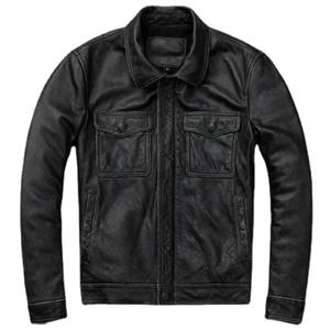 Chaqueta de Invierno para Hombre, Reversible, de Cuero Vacuno Genuino, con Cuello Alto, Impermeable, Cortavientos, Ecológica y Transpirable - Product Image 1