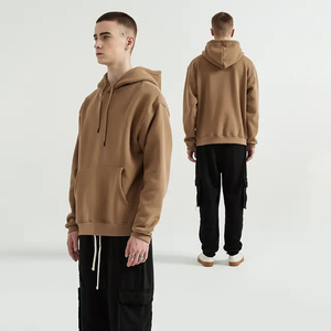 Sudaderas con capucha de hombre de invierno de diseño personalizado al por mayor color sólido 100% algodón logotipo personalizado de alta calidad - Product Image 3