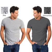 Lot de 4 T-shirts classiques en coton tricoté 100 % de haute qualité à manches courtes pour hommes, confortables, couleur unie, multicolores, à prix réduit