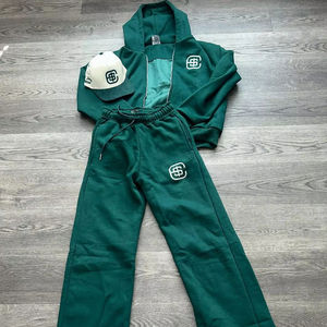 Custom Baggy Heavyweight Sudadera con capucha Joggers Set Mens Loose Fit Grueso 100% Algodón Sudadera con capucha a juego Conjunto Casual Uso diario - Product Image 1