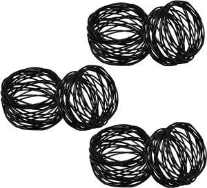 Royal Artisans or perle porte-serviette anneau Style minimaliste treillis métallique en fer pour les mariages décorations de Table métal Durable - Product Image 4