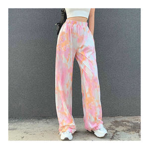 Pantalon de survêtement ample en coton pour hommes, pantalon de survêtement de sport à taille élastique, cordon de serrage, soie, polaire, logo, streetwear, nouvelle mode - Product Image 1