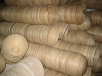 Set mangkuk bambu terlaris, dipoles, peralatan makan dapat digunakan kembali untuk penggunaan sehari-hari