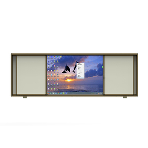 4枚組プッシュプルドライイレースホワイトボード水平スライド式ホワイトボードユニット - Product Image 2