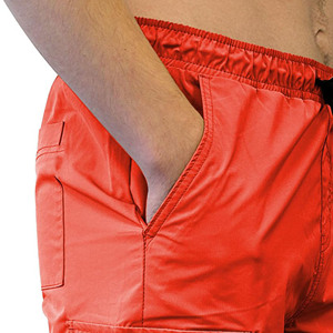 กางเกงขาสั้นผ้ายืดสำหรับผู้ชาย, กางเกงเอวยืดทรงสปอร์ตวินเทจเรียกว่าเป็นแสงแดดทำให้ซีดจาง - Product Image 3