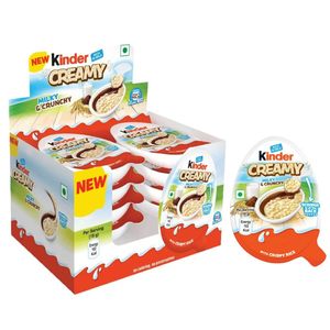 Wholesale Kinder Creamy <b>Milk</b> And Crunchy 24x19g 456g <b>Box</b> With Built In Spoon On Back For Easy Consumption Global Export - Product Image 3