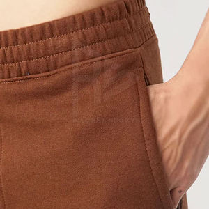 กางเกงวิ่งสำหรับผู้ชายผ้าแคนวาสสีล้วนย้อมสีล้วนสไตล์ลำลอง - Product Image 6