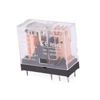 Relais électromagnétique miniature scellé RY-ele personnalisable 16A 250VAC/30VDC G2R-1C-E/D24 8 broches en alliage d'argent à usage général 2x10^7