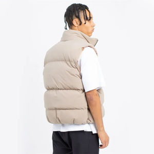 เสื้อกั๊กพัฟเฟอร์ผู้ชาย สกรีนโลโก้ได้ ฤดูหนาว ระบายอากาศ กันน้ำ สวมใส่สบาย ลำลอง กันลม บริการ OEM ซักได้ - Product Image 2