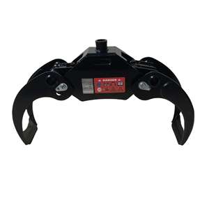 מחפר בוסוורת' עם כף הריסה, גרפל הידראולי לעצים, מנוף לעצים - Product Image 1