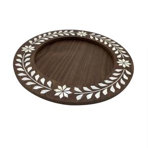 Bandeja para servir con incrustaciones de madreperla de madera de estilo árabe de lujo, utensilios de cocina hechos a mano para Ramadán Eid y bandeja de regalo para servir Chocolate - Product Image 4