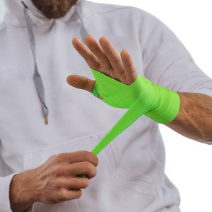 Envoltura de mano de boxeo para hombre de tasa ajustable Diseños totalmente personalizados Mezcla de algodón de tendencia superior Durable Ecológico Transpirable - Product Image 3