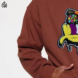Personnalisez votre propre logo sur un sweat à capuche en broderie chenille, prix bas, sweat à capuche en broderie chenille de haute qualité - Product Image 6