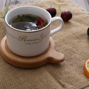 Posavasos natural hecho a mano con forma de conejo encantador de árbol de madera de acacia posavasos de madera de alta calidad OEM acepta - Product Image 6