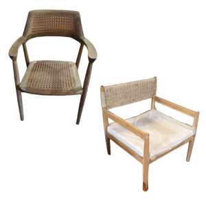 Wholesale Price Rattan with Wooden Leg Costumiz Product and Color Patio Chair for <b>Restaurant</b> Garden and Dining <b>Furniture</b> - Product Image 5