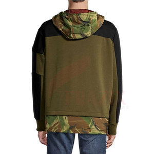 Sweat-shirts d'hiver pour hommes à demi-zip, couleur unie, fermeture éclair sur le devant, personnalisables, en coton, vêtements de mode pour la vente en ligne - Product Image 6