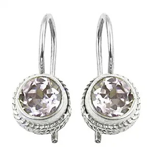 Boucles d'oreilles classiques plaquées argent avec un design étoile en zircon rond pour femmes, bijoux de mariage - Product Image 3