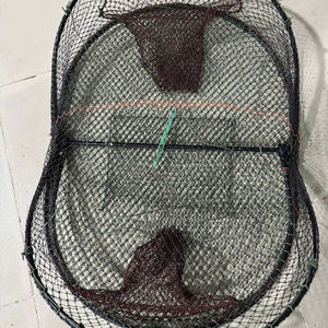 Red de Pesca Plegable de Alta Calidad y Resistencia con Doble Nudo, Jaula de Acero Galvanizado y Red de PE para la Pesca de Pulpos y Langostas - Product Image 1