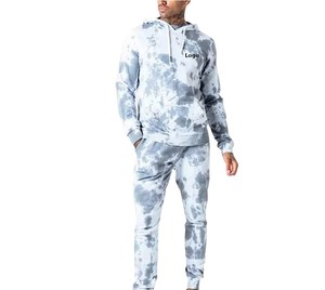 OEM barato transpirable hombres Tie Dye chándal cómodo peso ligero impreso ropa deportiva Venta caliente diseño de moda - Product Image 3