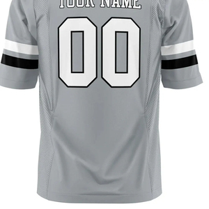 Maillot de football américain personnalisé pour hommes, maillot de sport OEM avec logo d'équipe, polyester respirant, séchage rapide, tissu évacuant l'humidité, haut - Product Image 2